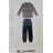 Pajamas long men's cotton (m-3xl) COANDIN S3209-04
