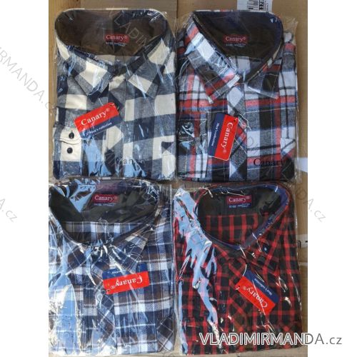 Flannel shirts long sleeve men (m-3xl) CANARY CANARY-10