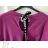 Women's Warm Long Sleeve Dress (L / XL ONE SIZE) ITALIAN FASHION IM421MIA 3xl / 4xl fuchsia