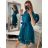 Women's elegant party long sleeve dress (S/M ONE SIZE) ITALIAN FASHION IM322282 Wine S/M