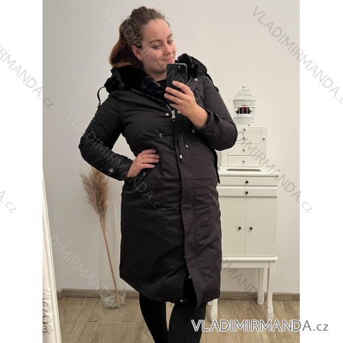 Kabát zimní dámský (S-2XL) LIBLAND LIB22LD-7778 black 4XL