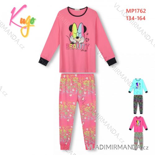 Long sleeve pajamas for teenagers (134-164) KUGO MP1762