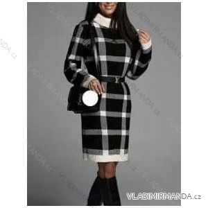 Knitted Sweater Long Sleeve Dress with Belt Women (uni s-l) ITALIAN FASHION IMD20730