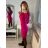 Women's Long Sleeve Turtleneck Knit Dress (S/M ONE SIZE) ITALIAN FASHION IMM22UN8396