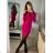 Women's Long Sleeve Turtleneck Knit Dress (S/M ONE SIZE) ITALIAN FASHION IMM22UN8396