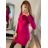 Women's Long Sleeve Turtleneck Knit Dress (S/M ONE SIZE) ITALIAN FASHION IMM22UN8396