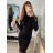 Women's Long Sleeve Turtleneck Knit Dress (S/M ONE SIZE) ITALIAN FASHION IMM22UN8396