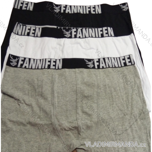 Men's boxer shorts cotton (L-3XL) FANNIFEN PES22G55450-K mix barev 2XL