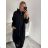 Women's flannel jacket (S / M ONE SIZE) ITALIAN FASHION IMC211073 M / L Black