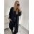 Women's flannel jacket (S / M ONE SIZE) ITALIAN FASHION IMC211073 M / L Black