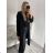 Women's flannel jacket (S / M ONE SIZE) ITALIAN FASHION IMC211073 M / L Black