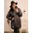 Women's Plus Size Hooded Jacket (XL/2XL ONE SIZE) ITALIAN FASHION IM422684 XL/2XL black