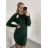 Women's Warm Long Sleeve Dress (L / XL ONE SIZE) ITALIAN FASHION IM421MIA