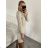 Women's Warm Long Sleeve Dress (L / XL ONE SIZE) ITALIAN FASHION IM421MIA