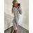 Women's Warm Long Sleeve Dress (L / XL ONE SIZE) ITALIAN FASHION IM421MIA