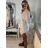 Women's Long Summer Short Sleeve Dress (S / M ONE SIZE) ITALIAN FASHION IMWC222525