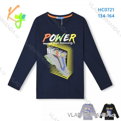 Boys long sleeve shirt (134-164) KUGO S3129