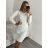 Women's Knitted Long Sleeve Dress (L/XL ONE SIZE) ITALIAN FASHION IMD211019