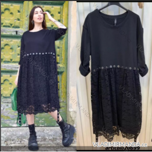 Women's Oversize Long Sleeve Dress (S/M ONE SIZE) ITALIAN FASHION IMPLI2220699felpato