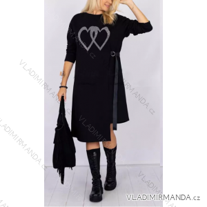 Women's Elegant Long Sleeve Dress (S/M ONE SIZE) ITALIAN FASHION IMPLI2220433lurex