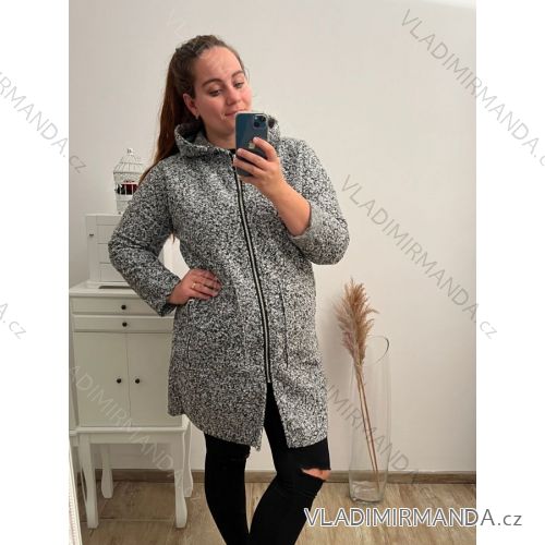 Long women's fleece coat (SML-XL) ITALIAN FASHION IMD211106