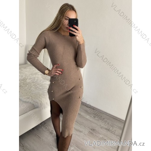 Summer long sleeve flowered women's dress (UNI S / L) ITALIAN FASHION IMK20150