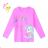 T-shirt long sleeve with sequins children's girl (98-128) KUGO DC0002