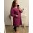 Women's Warm Long Sleeve Dress (L / XL ONE SIZE) ITALIAN FASHION IM421MIA