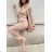 Summer long sleeve flowered women's dress (UNI S / L) ITALIAN FASHION IMK20150