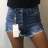 Women's short denim shorts (XS-XL) M.SARA MSR21G3780-2 S blue