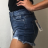 Women's short denim shorts (XS-XL) M.SARA MSR21G3780-2 S blue