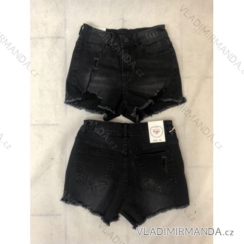 Women's denim shorts (25-30) GOURD MA119POP5596 S black