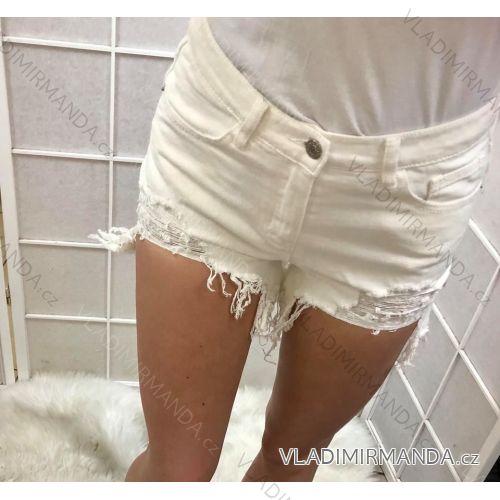 Shorts jeans shorts women (XS-XL) ITALIAN MODEMS PREMIUM IMT19PCJ-F3373 S white