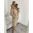 Coat winter park with fur women (sml-xl) MISSFOFO FASHION ITALY IM917S-100 S Brown light