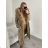 Coat winter park with fur women (sml-xl) MISSFOFO FASHION ITALY IM917S-100 S Brown light