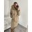 Coat winter park with fur women (sml-xl) MISSFOFO FASHION ITALY IM917S-100 S Brown light