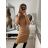 Women's Long Sleeve Knitted Dress (S/M ONE SIZE) FRENCH FASHION FMWT22J51765