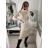 Women's Long Sleeve Knitted Dress (S/M ONE SIZE) FRENCH FASHION FMWT22J51765