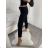Kalhoty dlouhé strečové dámské (S/M ONE SIZE) ITALSKá MóDA IM522050/DR S/M Black