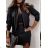 Women's Leather Jacket and Skirt Set (S/M ONE SIZE) ITALIAN FASHION IMWB22377