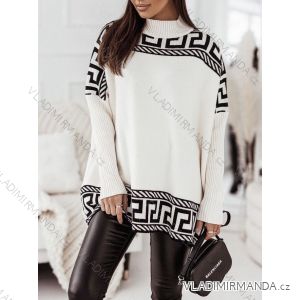 Women's Oversize Long Sleeve Sweater (S/M ONE SIZE) ITALIAN FASHION IMWGB223924