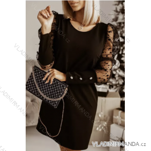 Women's Elegant Long Sleeve Dress (S/M ONE SIZE) ITALIAN FASHION IMPLI2220433lurex