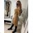 Women's Long Sleeve Turtleneck Knitted Dress (S/M ONE SIZE) ITALIAN FASHION IMWAA223600 S/M Brown