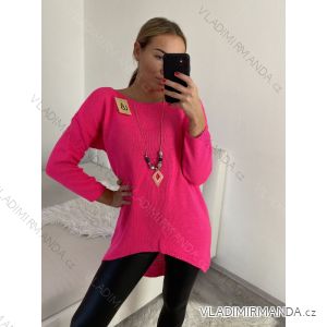 Women's Long Sleeve Turtleneck Long Sleeve Sweater (S/M/L/XL/2XL ONE SIZE) ITALIAN FASHION IM422943