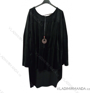 Long Sleeve Dress with Pendant Women's Oversized (3XL / 4XL ONE SIZE) ITALIAN FASHION IMWQ2115022