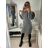 Women's Knitted Dress/Sweater Extended Long Sleeve (S/M ONE SIZE) ITALIAN FASHION IMM22MY21183