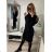 Women's Knitted Dress/Sweater Extended Long Sleeve (S/M ONE SIZE) ITALIAN FASHION IMM22MY21183