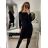 Women's Knitted Dress/Sweater Extended Long Sleeve (S/M ONE SIZE) ITALIAN FASHION IMM22MY21183