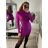 Women's Knitted Carmen Turtleneck Long Sleeve Dress (S/M ONE SIZE) ITALIAN IM422JK7026