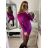 Women's Knitted Carmen Turtleneck Long Sleeve Dress (S/M ONE SIZE) ITALIAN IM422JK7026